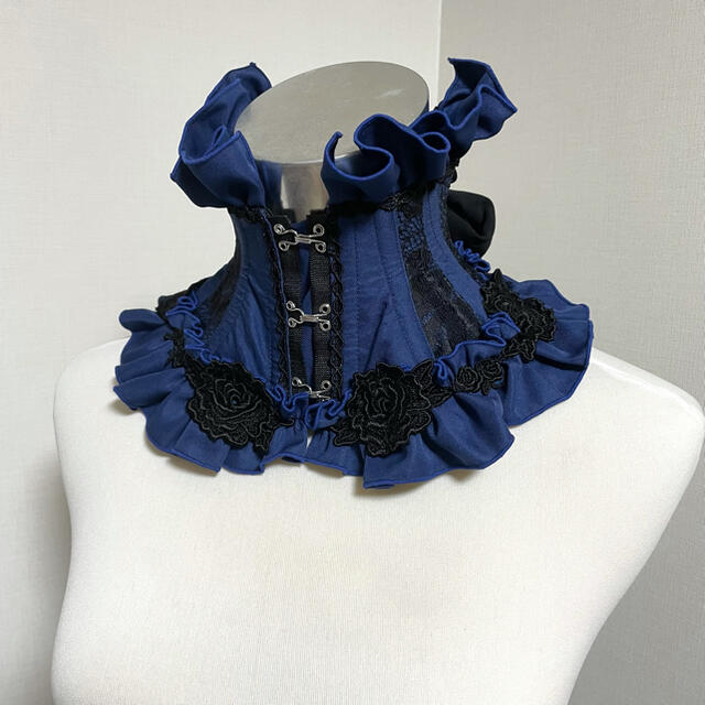 alice auaa(アリスアウアア)のVertu noir ネックコルセット ブルー系 レディースのファッション小物(その他)の商品写真