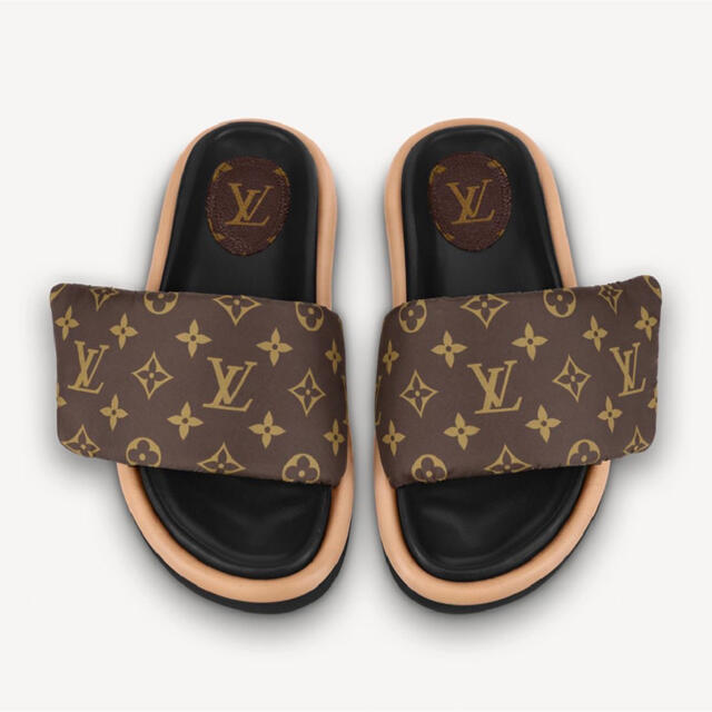 LOUIS VUITTON(ルイヴィトン)の LouisVuittonプールピローラインミュール38 レディースの靴/シューズ(サンダル)の商品写真