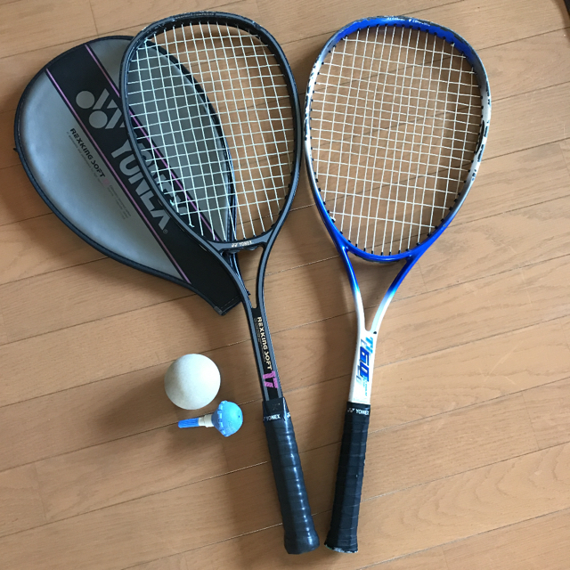 軟式 テニス ラケット 2本 セット YONEX prince