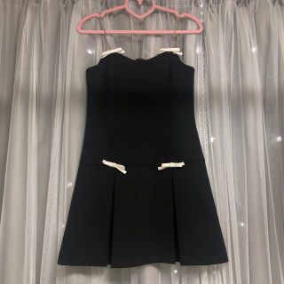 jiltu pleats ribbon dress(ミニワンピース)