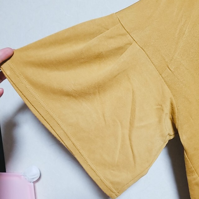 大きいサイズ  フレア袖シャツ 4L レディースのトップス(カットソー(半袖/袖なし))の商品写真