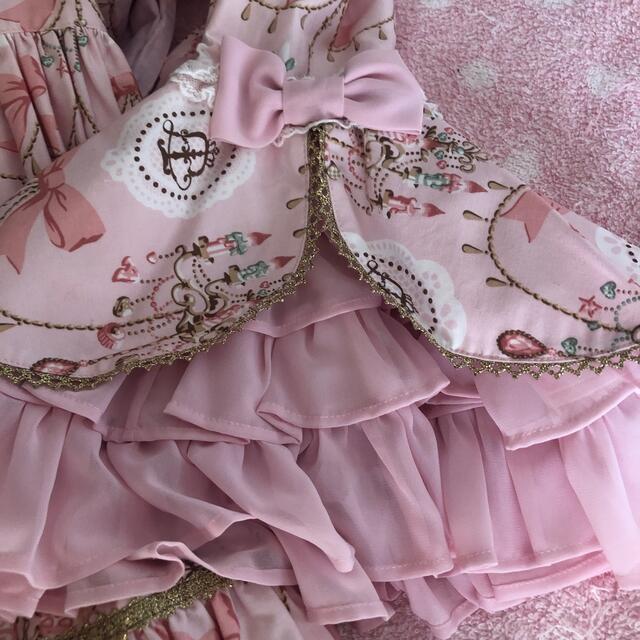 Angelic Pretty(アンジェリックプリティー)のスウィーティーシャンデリアワンピースset ピンク レディースのフォーマル/ドレス(ミディアムドレス)の商品写真