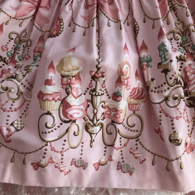 Angelic Pretty(アンジェリックプリティー)のスウィーティーシャンデリアワンピースset ピンク レディースのフォーマル/ドレス(ミディアムドレス)の商品写真