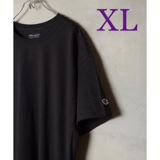 チャンピオン(Champion)の【新品】×【大人気】ブラック 黒 XL ゆるだぼ チャンピオン tシャツ(Tシャツ/カットソー(半袖/袖なし))