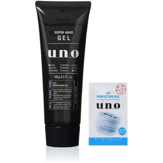 ウーノ(UNO)のuno(ウーノ) ウーノ スーパーハード ジェル180g+おまけ(ヘアムース/ヘアジェル)