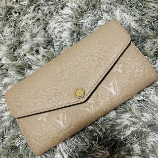 ルイヴィトン(LOUIS VUITTON)のルイ・ヴィトン　ポルトフォイユ　サラ　ベージュ色(長財布)