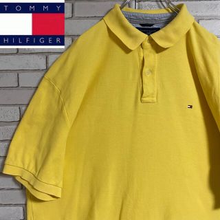 トミーヒルフィガー(TOMMY HILFIGER)の90s 古着 トミーヒルフィガー  ポロシャツ 刺繍ロゴ ワンピース ゆるだぼ(ポロシャツ)