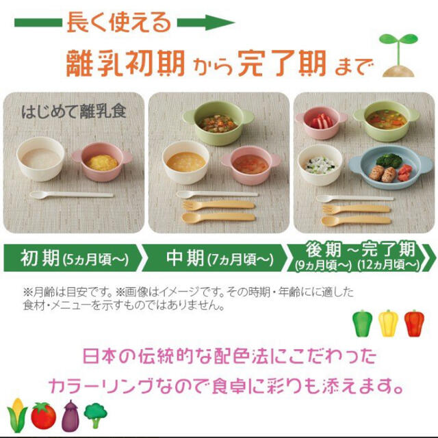 combi(コンビ)のコンビ はじめて離乳食かさなる食器 収納じょーず 食器セット  キッズ/ベビー/マタニティの授乳/お食事用品(離乳食器セット)の商品写真