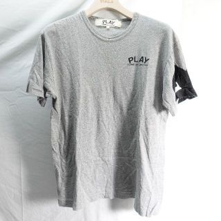 コムデギャルソン(COMME des GARCONS)のPlay Comme des Garçons　Tシャツ　メンズ　グレー(Tシャツ/カットソー(半袖/袖なし))