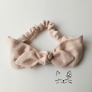 めろん様専用33cm*ヘアバンドセット*新生児*リボン*ハンドメイド*うさみみ(ファッション雑貨)