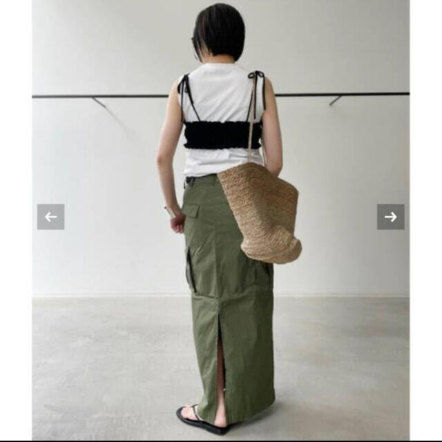 L'Appartement DEUXIEME CLASSE(アパルトモンドゥーズィエムクラス)のアパルトモン【CIOTA/シオタ】Cargo Maxi Skirt 38 レディースのスカート(ロングスカート)の商品写真