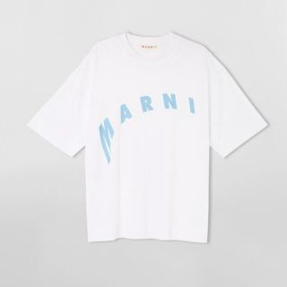 マルニ(Marni)のコットンジャージー オーバーサイズTシャツ ディストーテッドマルニプリント(Tシャツ(半袖/袖なし))