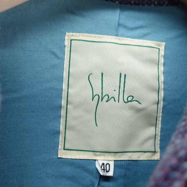 Sybilla(シビラ)のSybilla　ロングコート　レディース　ブルー レディースのジャケット/アウター(ロングコート)の商品写真