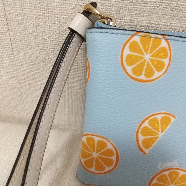 COACH(コーチ)の☆そーたん様ご専用☆COACH  ミニポーチ  水色 レディースのファッション小物(ポーチ)の商品写真