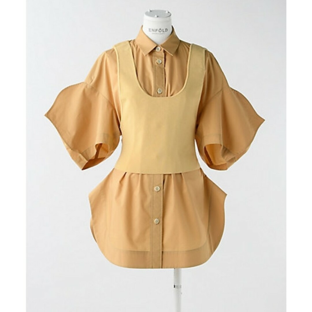 ENFOLD - ENFOLD スビンタイプライター Petal Sleeve combi SHI ENFOLD - ENFOLD スビンタイプライター Petal Sleeve combi SHI