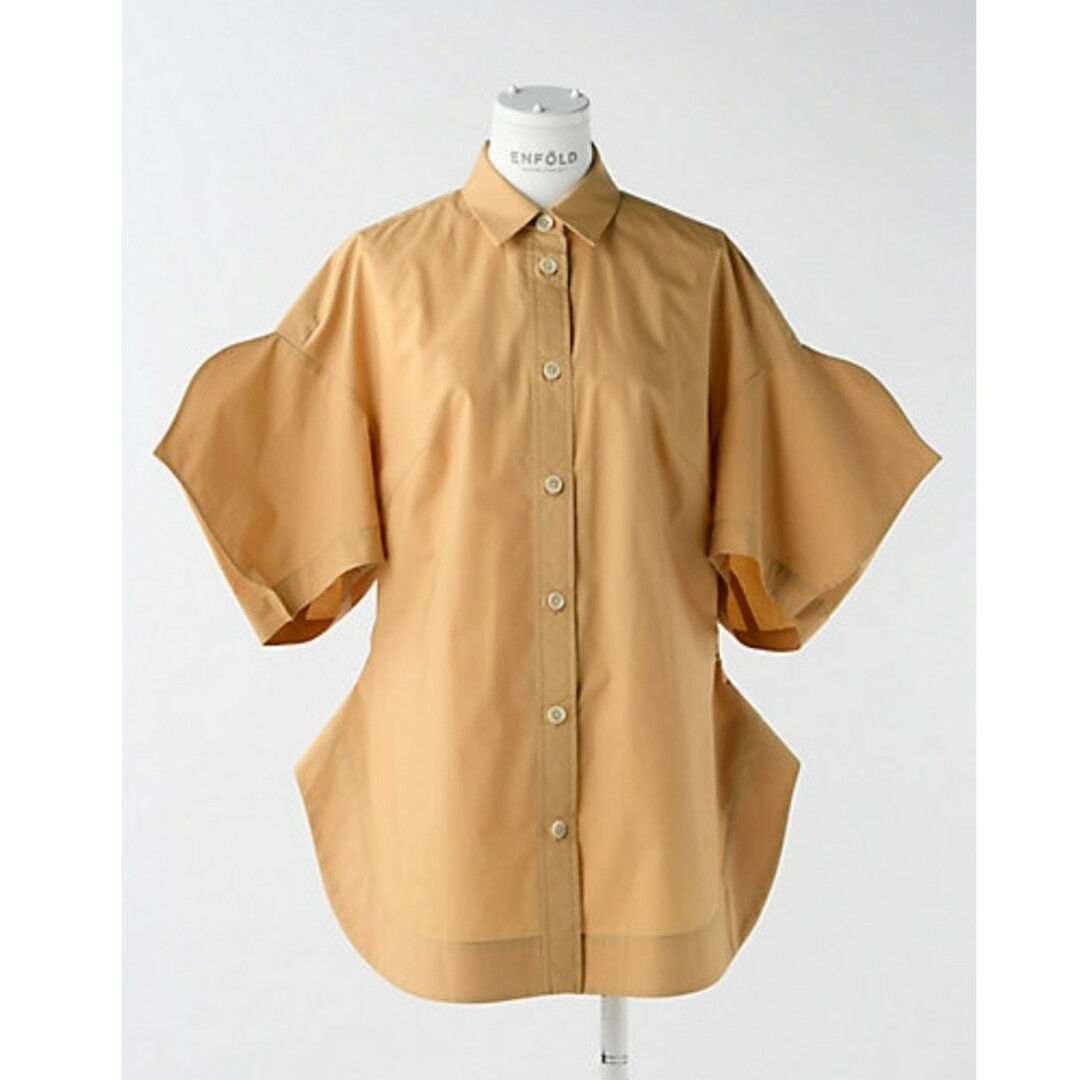 ENFOLD - ENFOLD スビンタイプライター Petal Sleeve combi SHI ENFOLD - ENFOLD スビンタイプライター Petal Sleeve combi SHI