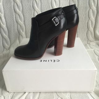 セリーヌ(celine)のCELINE ショート ブーツ チャンキー ヒール(ブーツ)