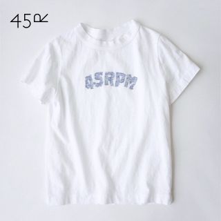 フォーティーファイブアールピーエム(45rpm)の美品 45rpm✨裏面プリント 45RPMロゴ 天竺 コットン 45星Tシャツ(Tシャツ(半袖/袖なし))