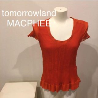 マカフィー(MACPHEE)のシルクカットソー　tomorrowland MACPHEE(シャツ/ブラウス(半袖/袖なし))