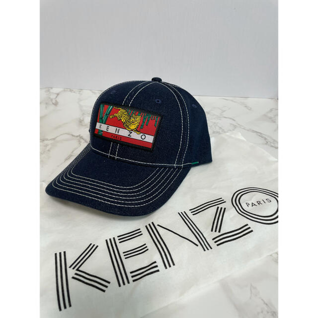 KENZO(ケンゾー)のKENZO 新品 未使用 デニム　キャップ　夏 メンズの帽子(キャップ)の商品写真