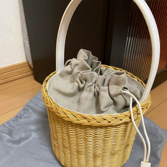 新品タグ付き未使用 capaf カパフ カゴバッグ アイボリー | www
