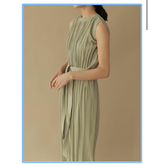 L'or ロル Belted Pleats Dress レディースのワンピース(ロングワンピース/マキシワンピース)の商品写真