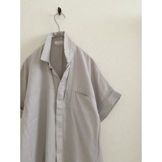 ドゥーズィエムクラス(DEUXIEME CLASSE)のGALERIEVIE Lightgray cotton柔らかシャツワンピース(ひざ丈ワンピース)