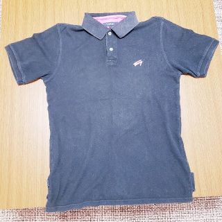 トミーヒルフィガー(TOMMY HILFIGER)の【ᒪ】TOMMY ポロシャツ　黒(Tシャツ/カットソー(半袖/袖なし))