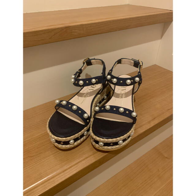 DIANA - 【新品】ダイアナ chayコラボ パールサンダル Sの通販 DIANA - 【新品】ダイアナ chayコラボ パールサンダル Sの通販