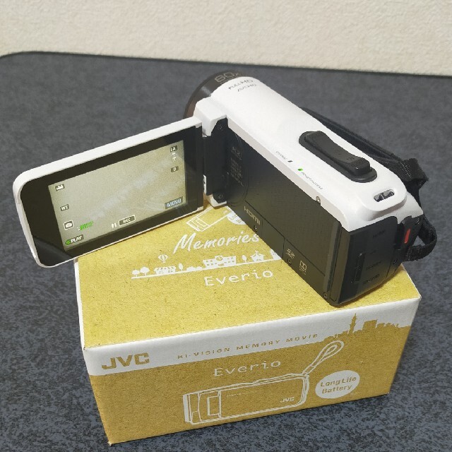 JVC ジェイブイシー GZ-F270-W [Everio（エブリオ） ハイビジ スマホ/家電/カメラのカメラ(ビデオカメラ)の商品写真