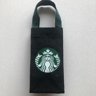 スターバックスコーヒー(Starbucks Coffee)のスターバックス　ミニトートバック　タンブラーバック　黒(トートバッグ)