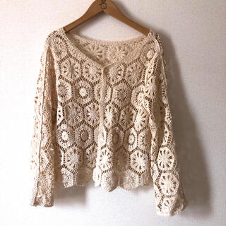 ロキエ(Lochie)のused crochet knit cardigan(カーディガン)