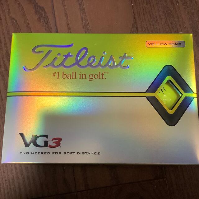 タイトリスト VG3 ゴルフボール　黄色　ダブルナンバー