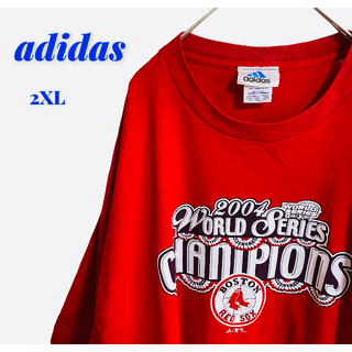 アディダス(adidas)のアディダス 　Tシャツ　 2XL ビックサイズ 2004 RED SOX 赤(Tシャツ/カットソー(半袖/袖なし))