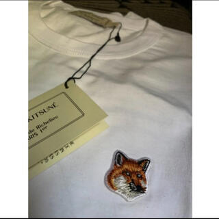 メゾンキツネ(MAISON KITSUNE')のmaison kitsune 白TシャツXS(Tシャツ(半袖/袖なし))