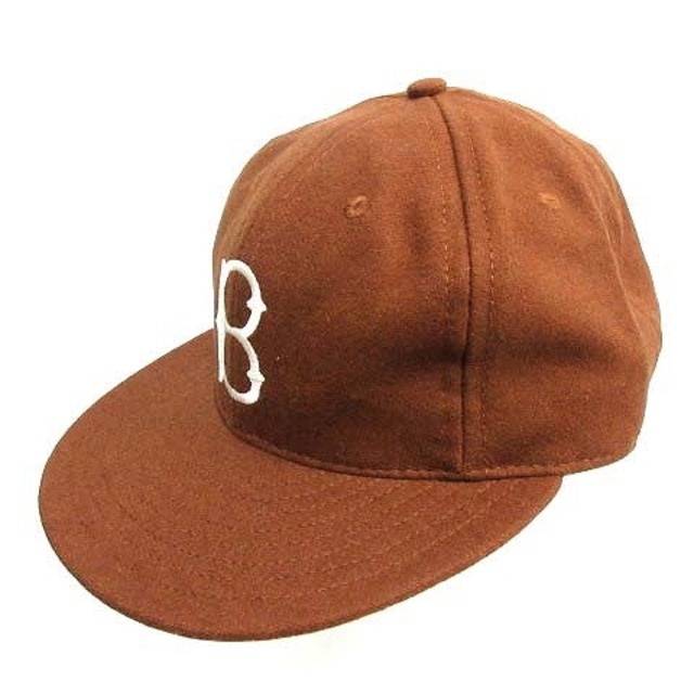 エベッツフィールドフランネルズ キャップ 野球帽 ロゴ 帽子 茶