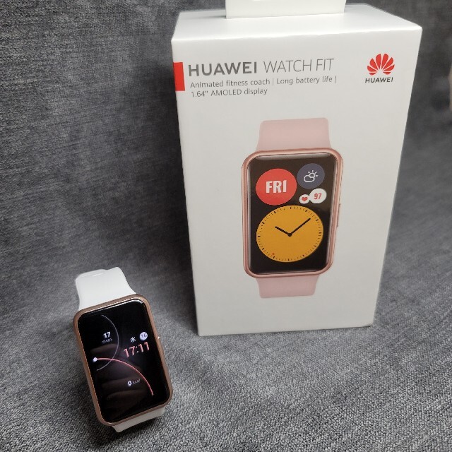 HUAWEI(ファーウェイ)の【新品同様】Huawei Watch Fit グローバル版+バンド多数 メンズの時計(腕時計(デジタル))の商品写真