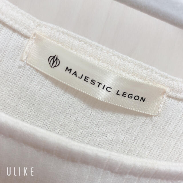 MAJESTIC LEGON(マジェスティックレゴン)の美品☆ マジェスティックレゴン リボントップス　Ｍサイズ レディースのトップス(カットソー(半袖/袖なし))の商品写真