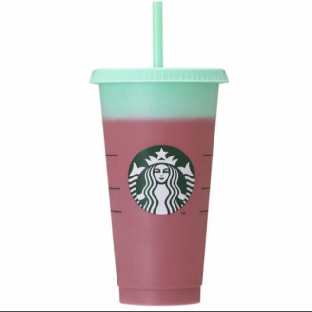 Starbucks Coffee(スターバックスコーヒー)のカラーチェンジング　リユーザブルコールドカップ709ml 2色セット インテリア/住まい/日用品のキッチン/食器(タンブラー)の商品写真