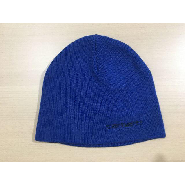 carhartt(カーハート)の★carhartt★ SIMPLE BEANIE ブルー メンズの帽子(ニット帽/ビーニー)の商品写真