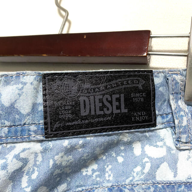 DIESEL☆抜染デニム☆ショートパンツ☆新品未使用☆ライトブルー☆