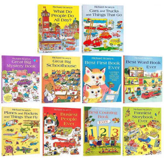 Richard Scarryリチャードスキャリー 英語絵本 絵辞書10冊 エンタメ/ホビーの本(洋書)の商品写真