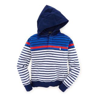 ポロラルフローレン(POLO RALPH LAUREN)の新品・未使用　ラルフローレン　ブルーボーダー　パーカー　ボーイズXL(パーカー)