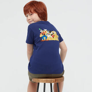 ユニクロ(UNIQLO)の新品激安ユニクロミッキーマウスフォトUTディズニー女の子男の子サイズ150(Tシャツ/カットソー)