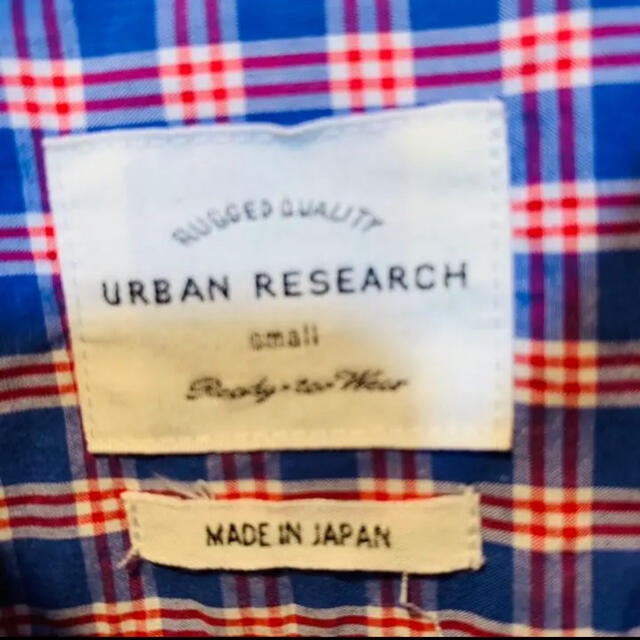 URBAN RESEARCH(アーバンリサーチ)のURBAN RESEARCH コットン　チェックシャツ  メンズのトップス(Tシャツ/カットソー(七分/長袖))の商品写真