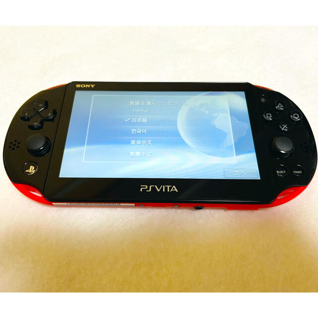 ☆美品☆ PSVita PCH-2000 本体 レッドブラック 画面傷無し