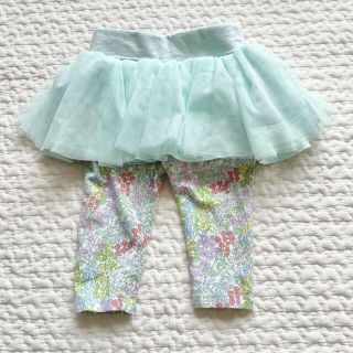 ギャップ(GAP)のゆえ様専用　baby GAP チュールスカート付き花柄レギンス 6～12m (パンツ)