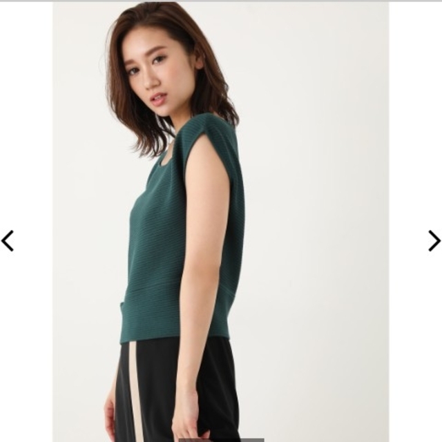 rienda(リエンダ)のrienda タグ付きBias Pattern Knit TOP E レディースのトップス(カットソー(半袖/袖なし))の商品写真