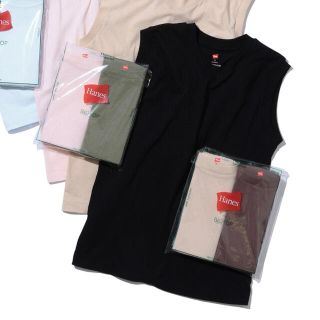 ヘインズ(Hanes)の新品未使用　BIOTOP hanes スリーブレスTシャツ　アダムエロペ(タンクトップ)