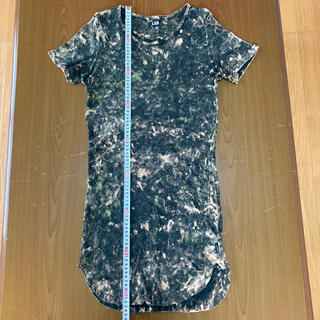 ルグランブルー(LGB)のルグランブルー　ペイントデザインテレコ素材カットソー　サイズ2(Tシャツ/カットソー(半袖/袖なし))